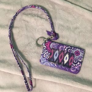 Vera bradley lanyard and ID holder